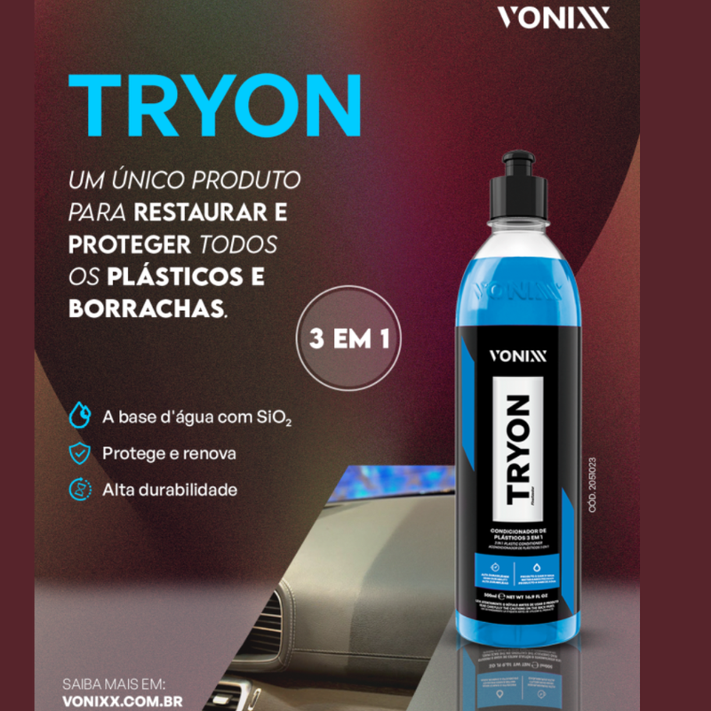 Restaurador de Plásticos Tryon 500mL VONIXX