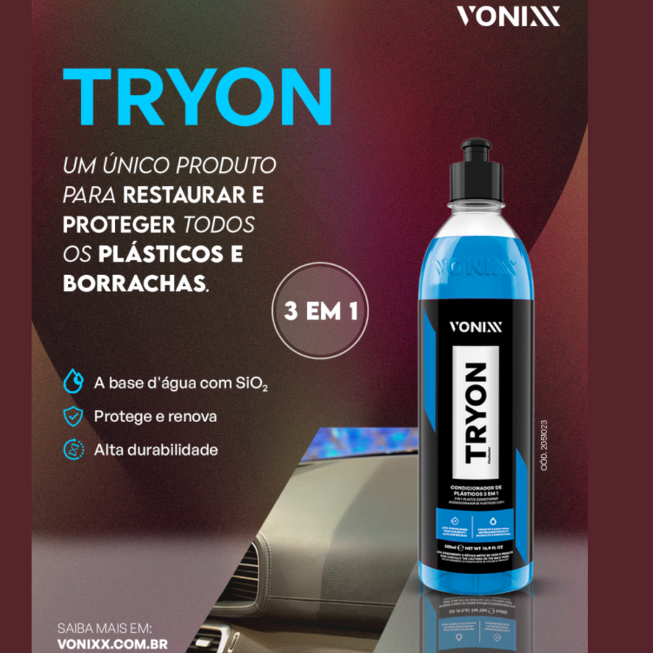 Restaurador de Plásticos Tryon 500mL VONIXX