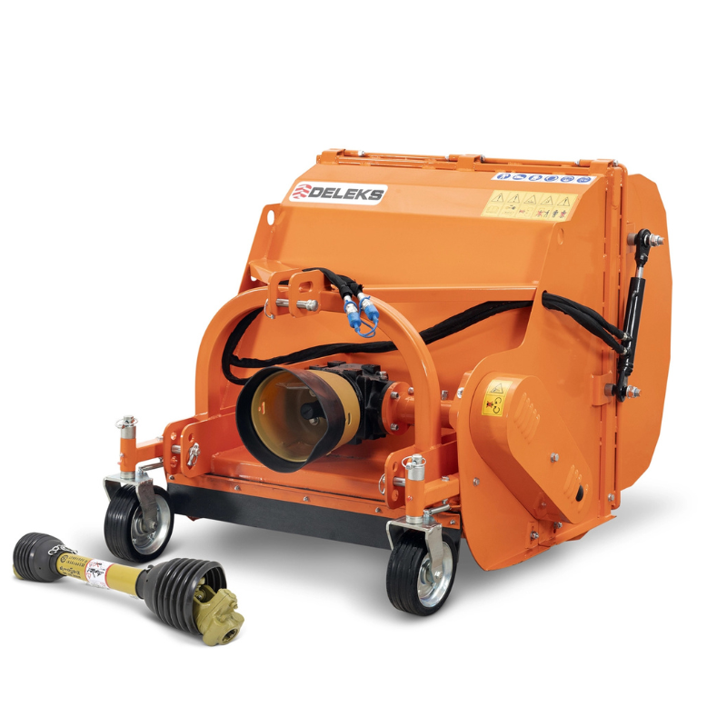 Professioneller Mulcher mit Auffangvorrichtung für Traktoren von 25 - 40 PS - 90cm Arbeitsbreite - 520L - PANDA-90