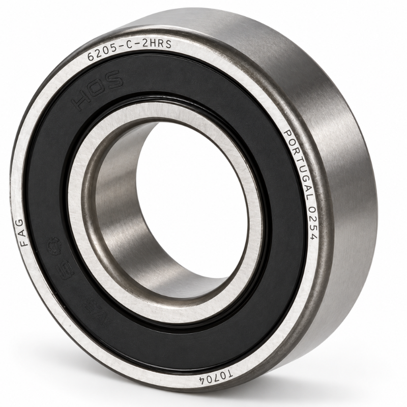Rolamento Rígido de Esferas INA/FAG 6205-2RSR 25x52x15 mm – Vedado 2RS