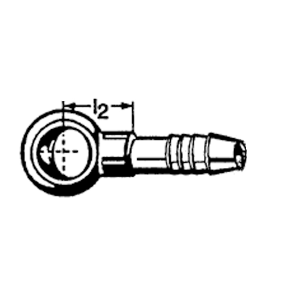 Terminal Banjo Reduzido para Combustível - 7,5/14