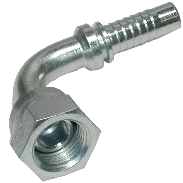 Terminal DKR 90° 1/4" DN 08 FITTING para tubo hidráulico