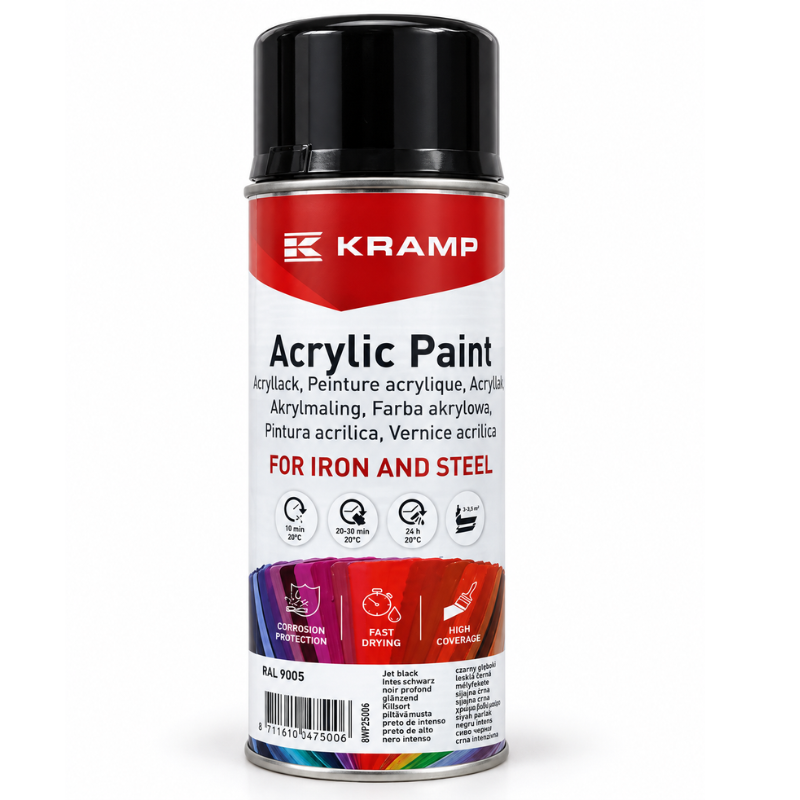 Tinta Spray RAL 9005 Preto Intenso 400ml
