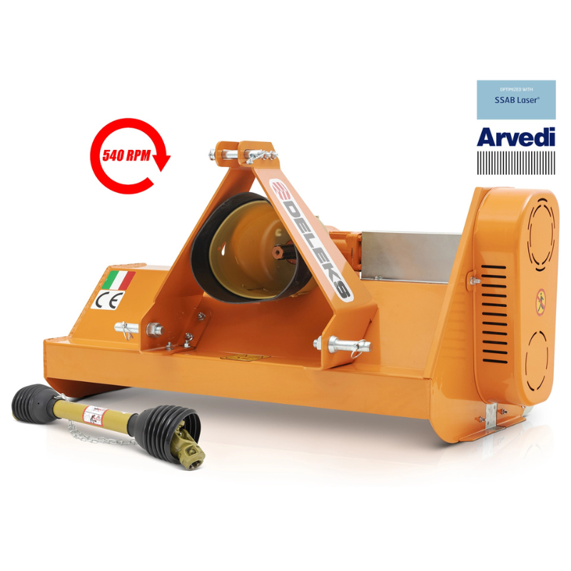 Hammerbrecher mit Umkehrgetriebe für Traktoren wie Kubota, Carraro – 100 cm Arbeitsbreite – APE100SXPTO