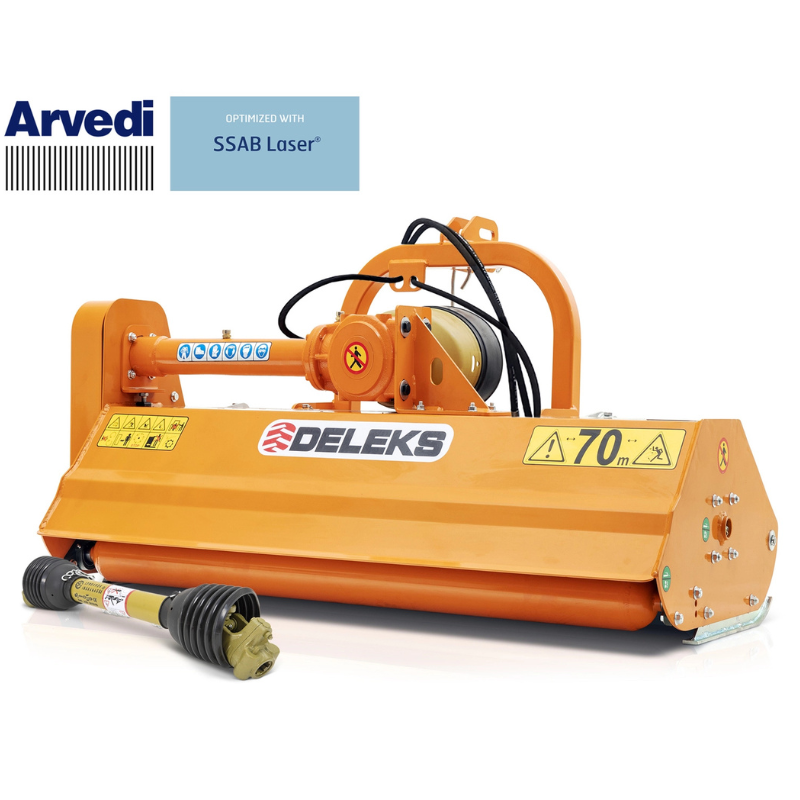 Hammermulcher für Traktoren mit hydraulischer Seitenverschiebung - LINCE -165-SPH