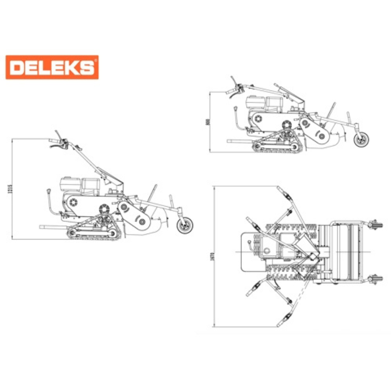 Professioneller Raupen-Schlegelmulcher für hohes Gras, Gestrüpp und Hanglagen - SMART - 800TR - Schnittbreite: 700.0 mm