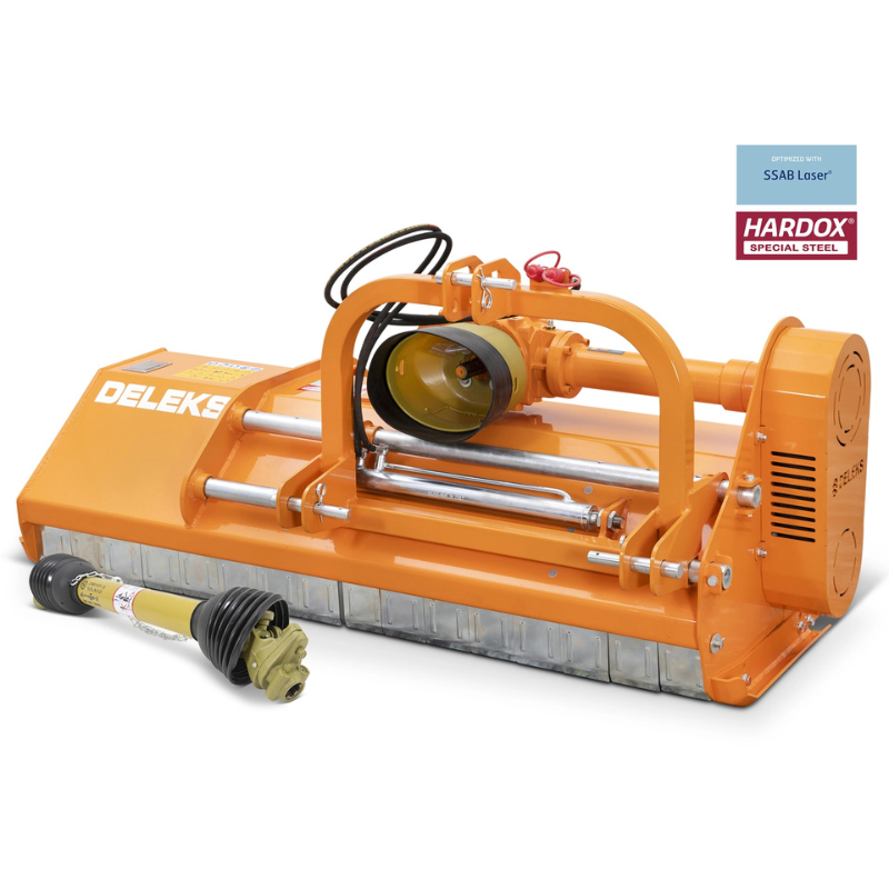 Triturador de martelos com deslocamento hidráulico para tratores de pomar - Série média - 1.4m de trabalho útil - LINCIONE-140-SPH