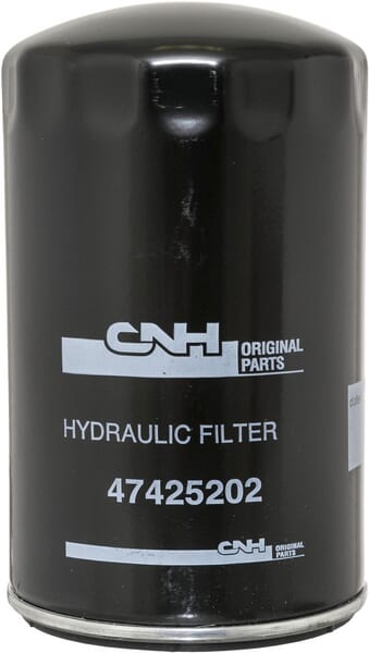Filtro hidráulico New Holland (CNH) 47425202 — vista frontal com a referência do fabricante