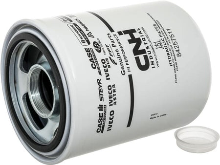 Filtro hidráulico CNH 84257511 — base roscada e vedante
