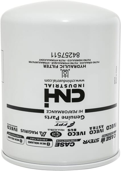 Filtro hidráulico CNH 84257511 — vista do corpo com referência