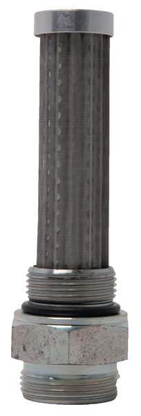 Filtro hidráulico de rede CNH 84453604 — elemento metálico e ligações roscadas