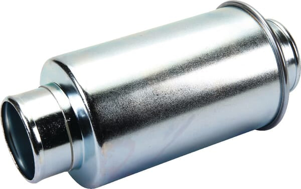 Filtro hidráulico em linha CNH 84573333, vista do lado oposto do corpo metálico