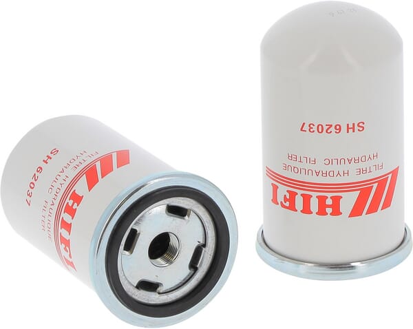 Filtro hidráulico HIFI FILTER SH 62037, duas vistas do mesmo filtro, vendido à unidade
