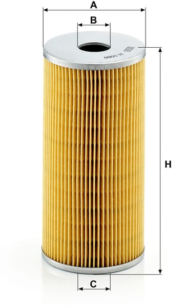 Filtro de transmissão MANN-FILTER H 1060 n — desenho técnico de dimensões
