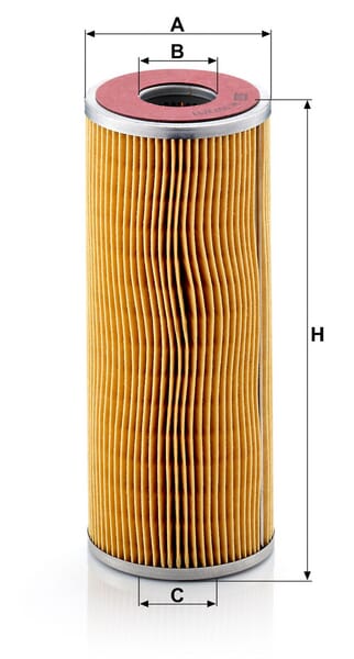 Filtro de transmissão MANN-FILTER H 1072/11 x — desenho técnico de dimensões