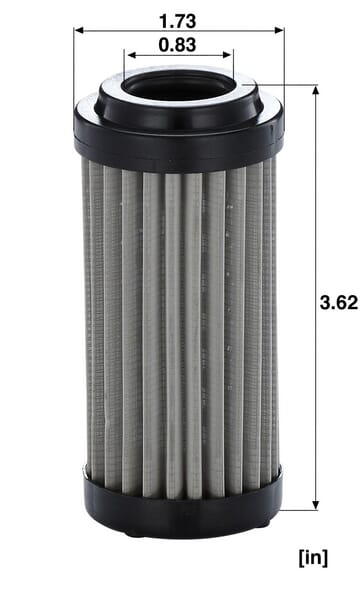 Filtro de transmissão MANN-FILTER HD 45/5 — desenho técnico de dimensões