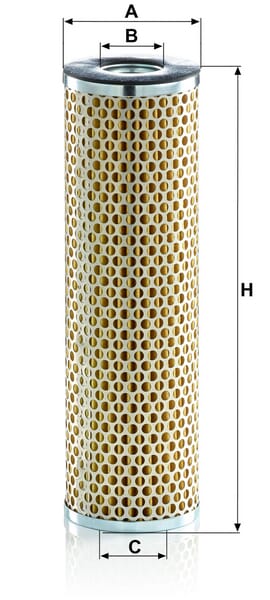 Filtro de transmissão MANN-FILTER HD 9004 — desenho técnico de dimensões