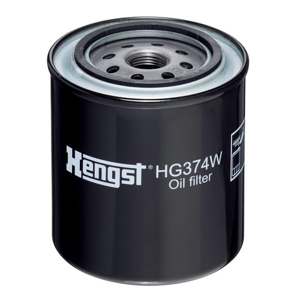 Filtro de transmissão Hengst HG374W, vista do corpo e da ligação roscada