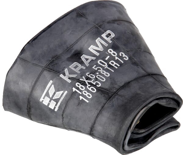 Câmara de ar para jante Ø 8", 18x6.50-8, válvula reta TR13, Kramp