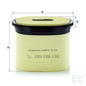 Elemento de filtro de ar MANN-FILTER — CP23210 — imagem 1