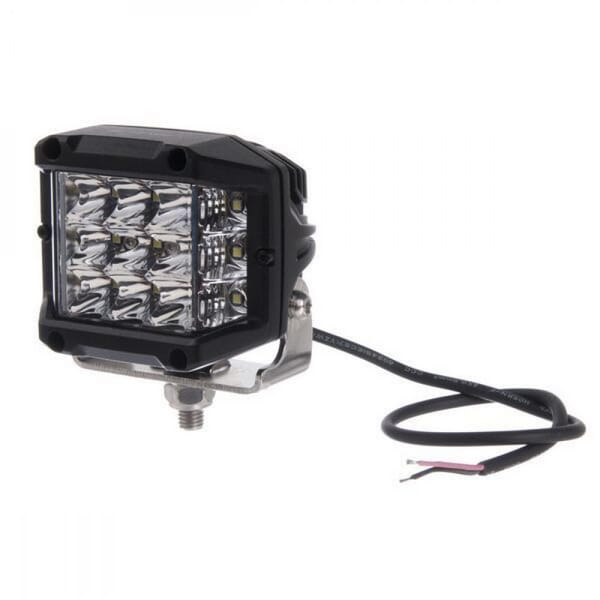 Luz de trabalho LED, 22.5W, 2850lm, quadrado, 10/30V, 89x97mm, Kramp