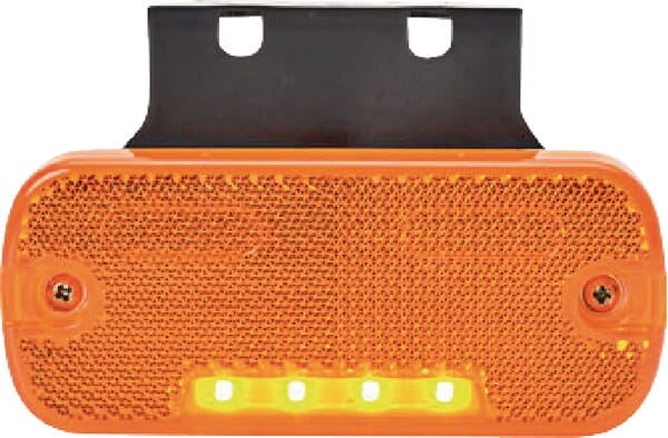 Luz de sinalização LED, retangular, 12-24V, 105.4x45x11.8mm, Kramp