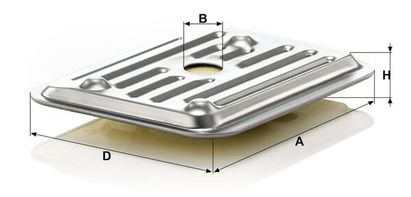 Kit de filtro de transmissão MANN-FILTER H 2019 KIT 1 — desenho técnico de dimensões