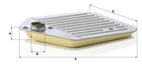 Kit de filtro de transmissão MANN-FILTER H 2425 x KIT — desenho técnico de dimensões