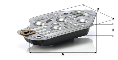 Kit de filtro de transmissão MANN-FILTER H 2426 KIT — desenho técnico de dimensões