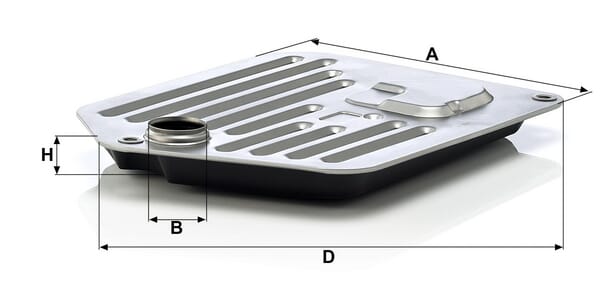 Kit de filtro de transmissão MANN-FILTER H 2522 x KIT — desenho técnico de dimensões