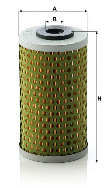 Filtro de transmissão MANN-FILTER H 613 x — desenho técnico de dimensões