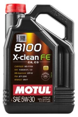 Óleo Motul 112781 8100 X-Clean FE 5W30 5L