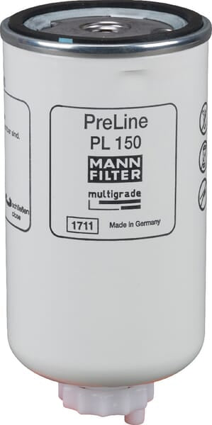 Filtro de combustível MANN-FILTER PL 150 (rosca M16x1,5, com separador de água)
