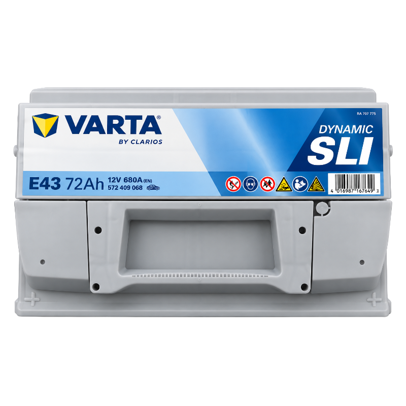 Bateria VARTA E43 Dynamic SLI 12V 72Ah 680A, imagem adicional