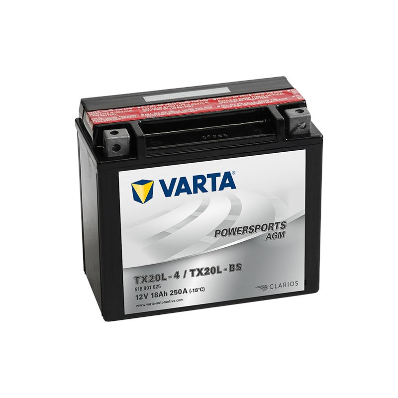 Varta Powersports AGM YTX20L-BS 12V 18Ah 250A